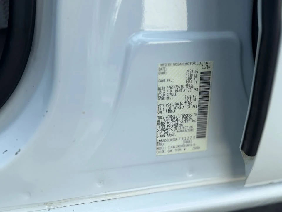 2016 Nissan Frontier 2nd Gen - Image 15 of 20