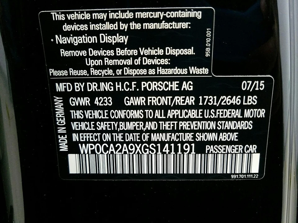 2016 Porsche 991 Carrera 4 - Image 20 of 22