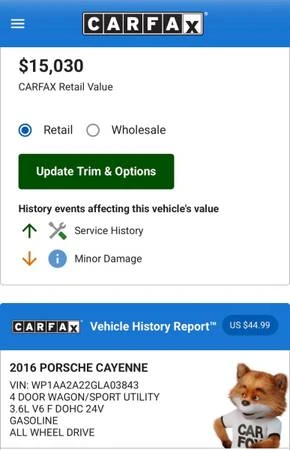 2016 Porsche 958 Cayenne - Image 11 of 16