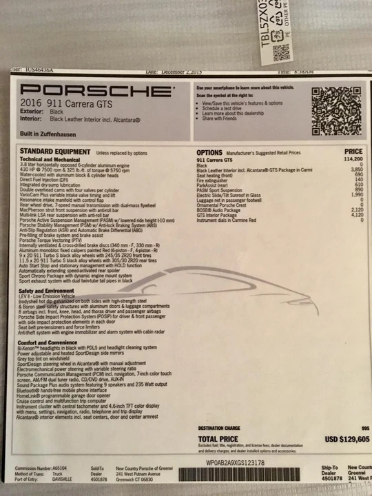 2016 Porsche 991 Carrera GTS - Image 18 of 18