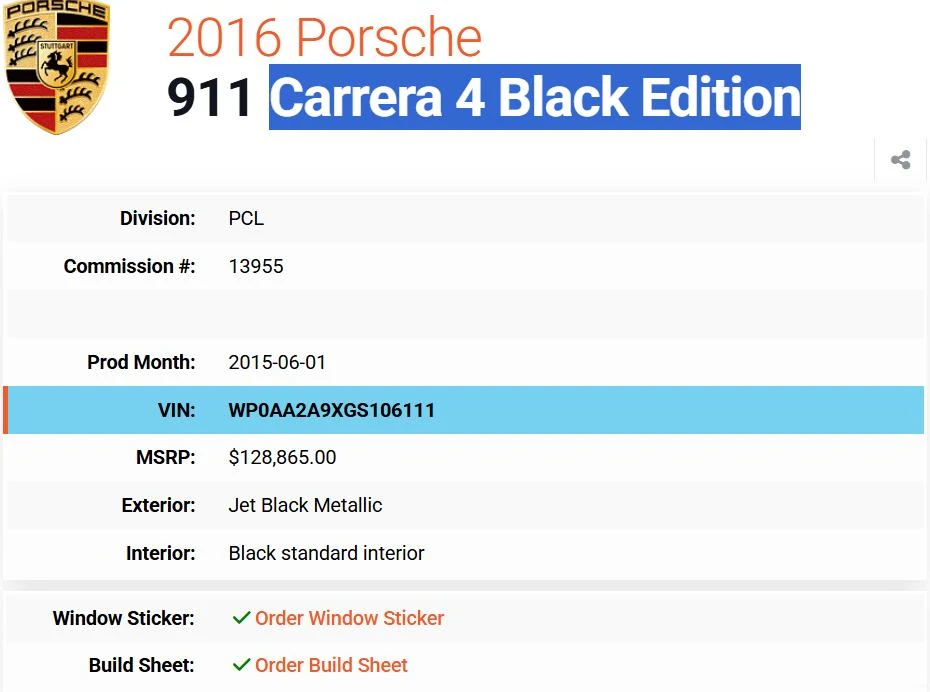 2016 Porsche 991 Carrera 4 - Image 17 of 18