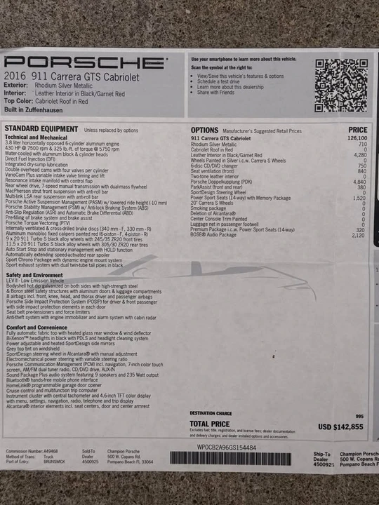 2016 Porsche 991 Carrera GTS - Image 10 of 10