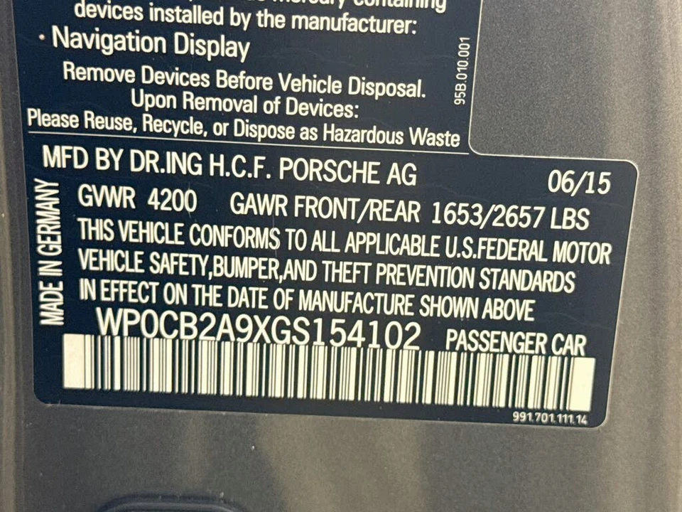 2016 Porsche 991 Carrera S - Image 29 of 29