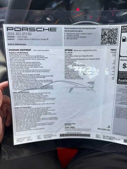 2016 Porsche 991 GT3 RS - Image 11 of 11