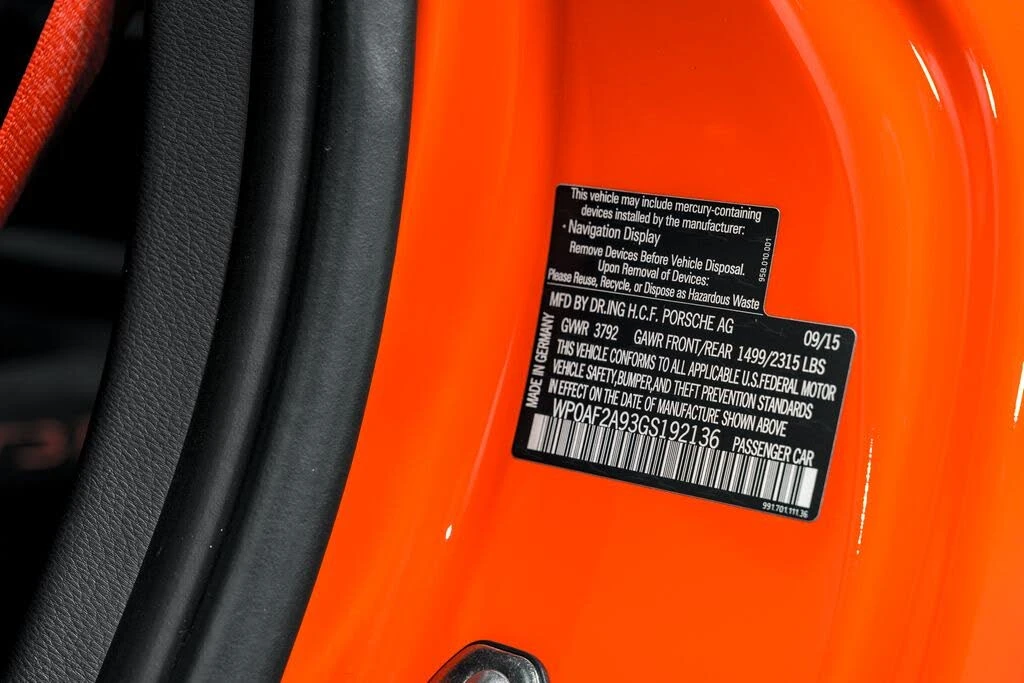 2016 Porsche 991 GT3 RS - Image 12 of 31