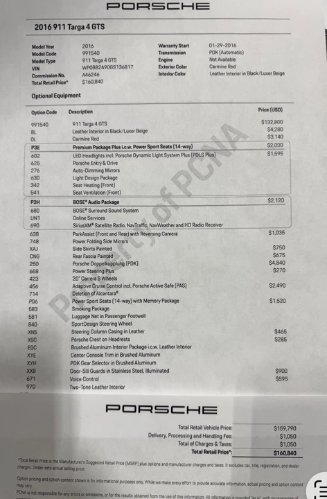2016 Porsche 991 Targa 4 GTS - Image 12 of 12