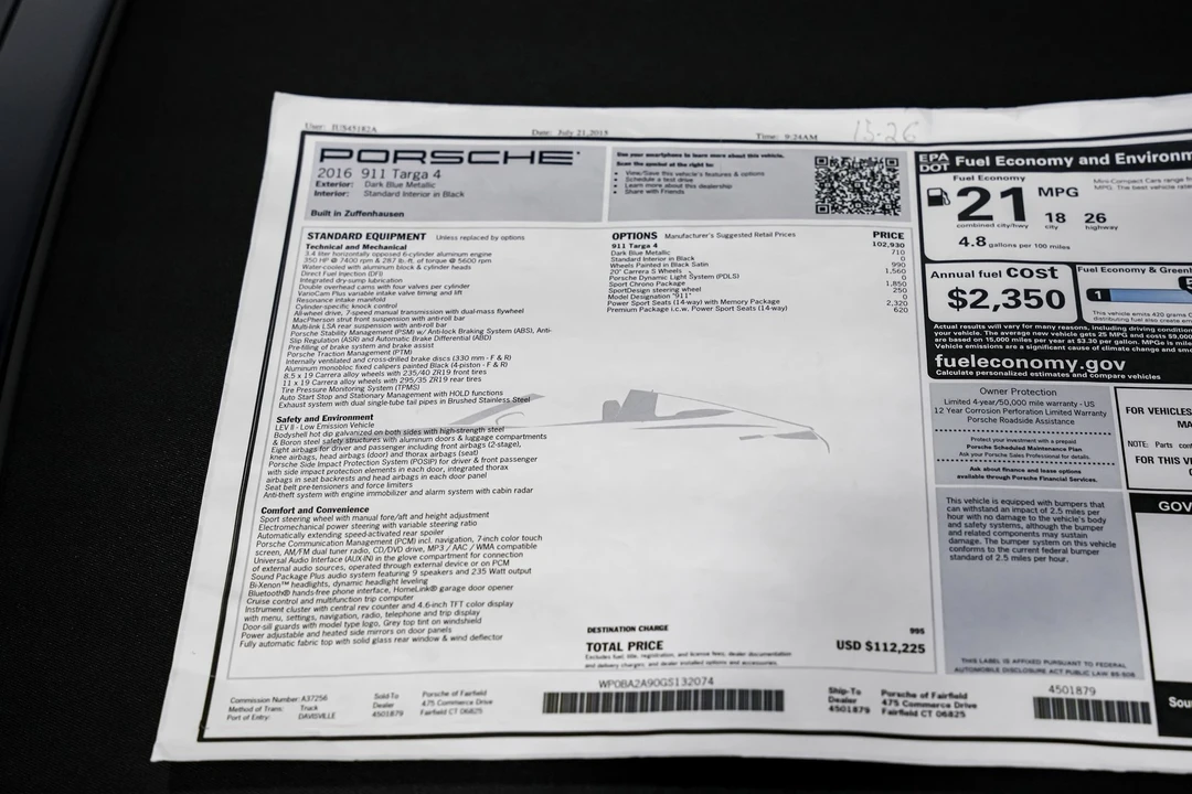 2016 Porsche 991 Targa 4 & 4S - Image 2 of 12