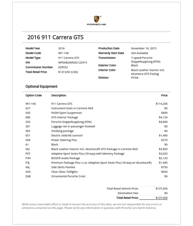 2016 Porsche 991 Carrera GTS - Image 13 of 25