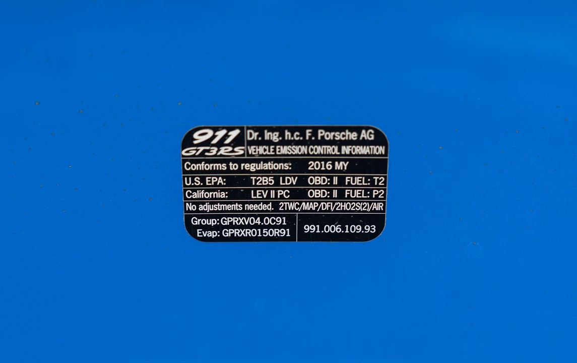 2016 Porsche 991 GT3 RS - Image 25 of 29