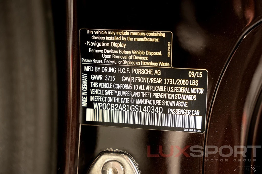 2016 Porsche 981 Boxster S - Image 23 of 24