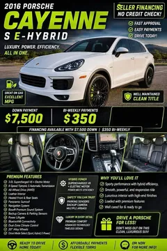 2016 Porsche Cayenne S E-Hybrid Platinum Edition