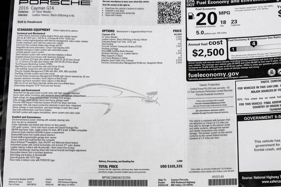 2016 Porsche 981 Cayman GT4 - Image 2 of 31