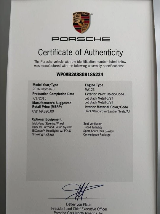 2016 Porsche 981 Cayman S - Image 22 of 22