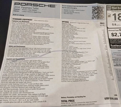 2016 Porsche 970 Panamera Turbo - Image 10 of 11