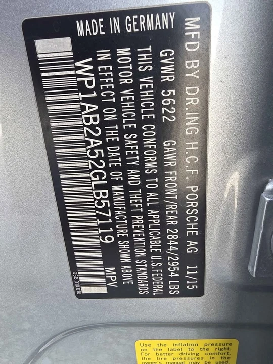 2016 Porsche Macan S - Image 11 of 16