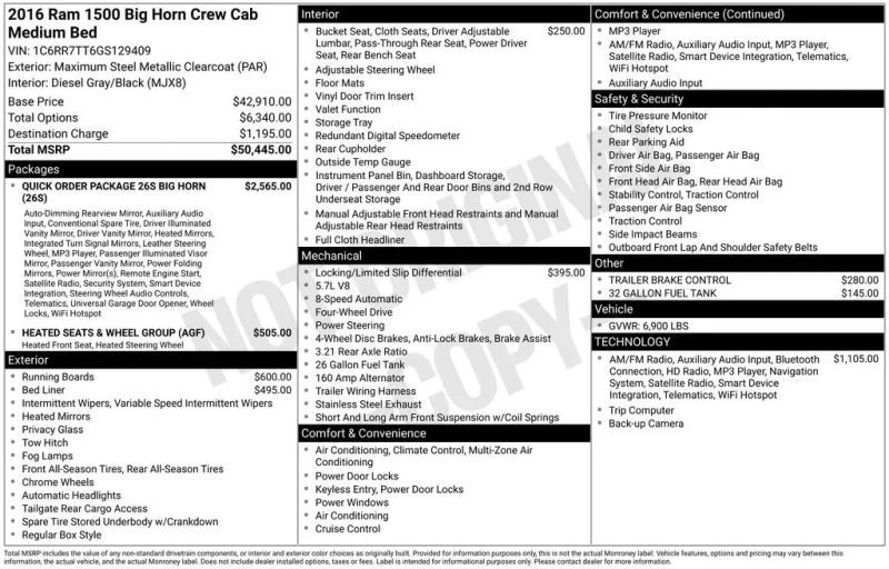 2016 Dodge Ram 4th Gen - Image 3 of 12