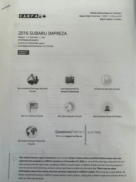 2016 Subaru Impreza 4th Gen - Image 16 of 18