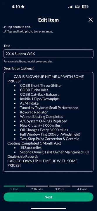 2016 Subaru Impreza WRX 3rd Gen - Image 9 of 9