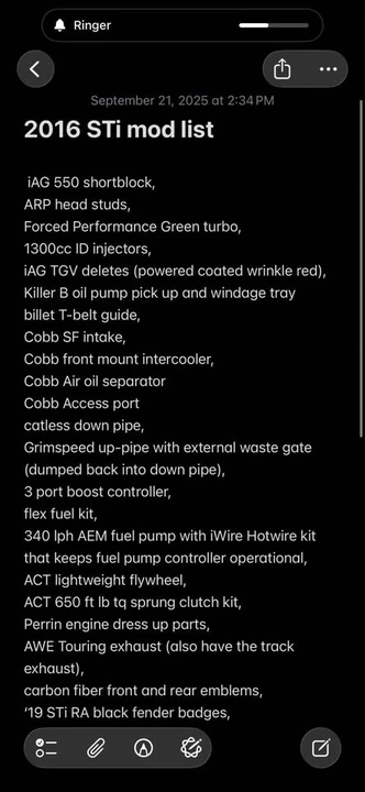 2016 Subaru Impreza WRX 3rd Gen - Image 5 of 6