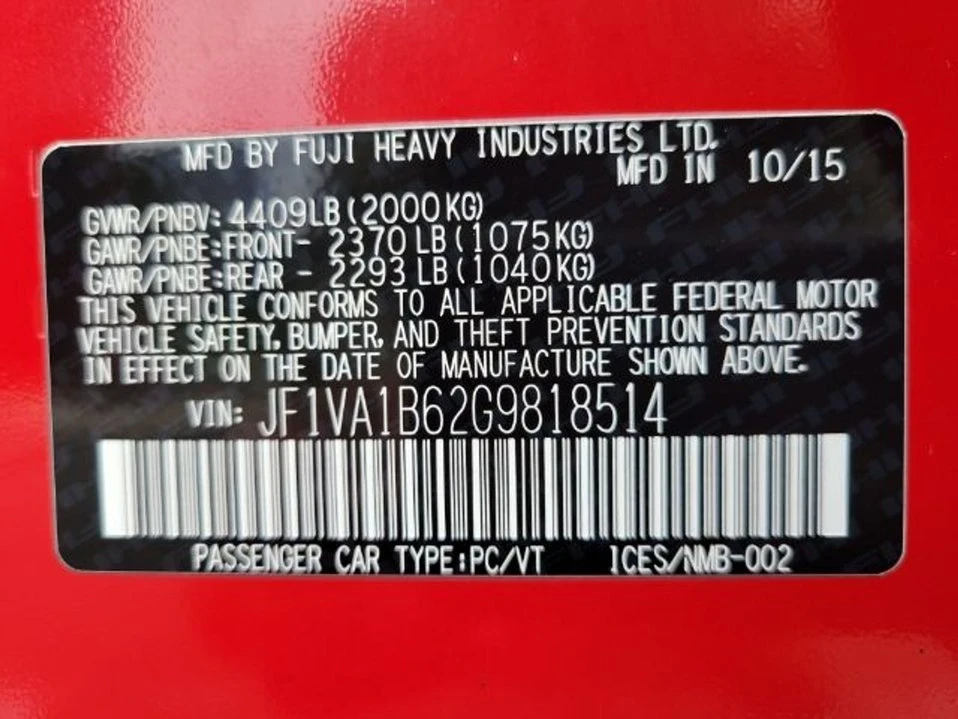 2016 Subaru Impreza WRX 4th Gen - Image 4 of 20