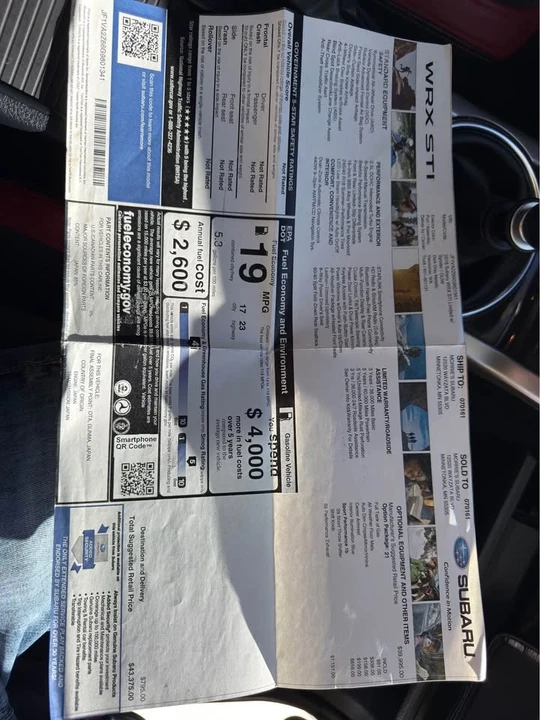2016 Subaru Impreza WRX 3rd Gen - Image 13 of 13