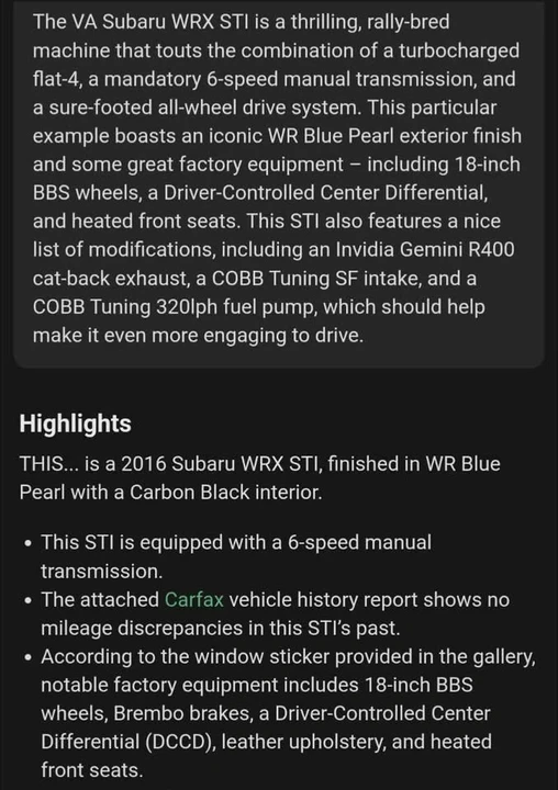 2016 Subaru Impreza WRX 4th Gen - Image 12 of 20