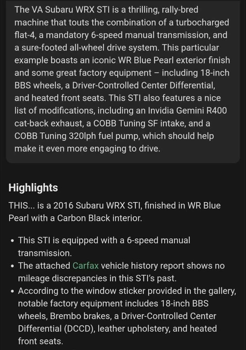 2016 Subaru Impreza WRX 4th Gen - Image 12 of 20