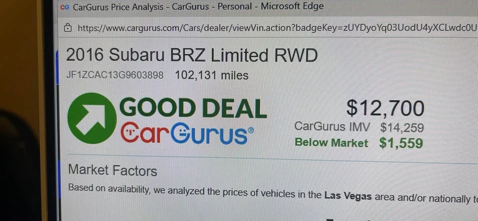 2016 Subaru BRZ 1st Gen - Image 4 of 20