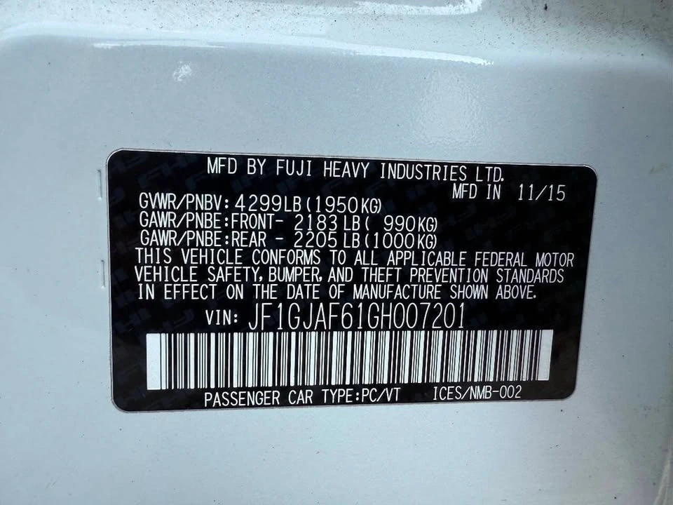 2016 Subaru Impreza 4th Gen - Image 12 of 18