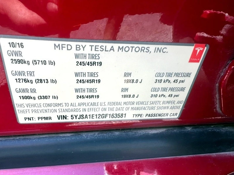 2016 Tesla Model S - Image 16 of 21