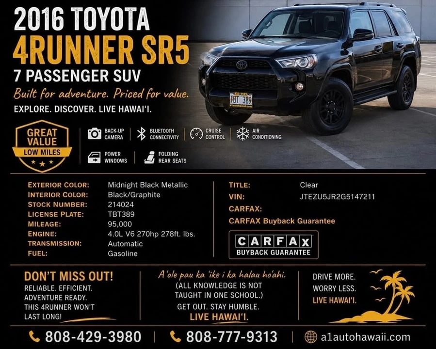 2016 Toyota 4Runner 5th Gen - Image 2 of 17