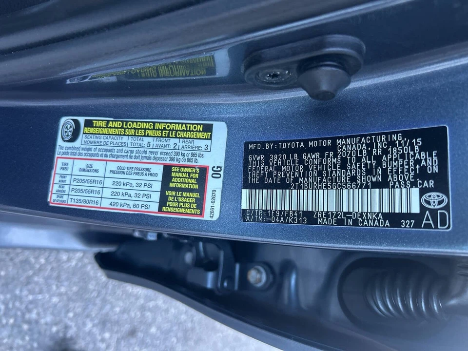 2016 Toyota Corolla 11th Gen - Image 7 of 14