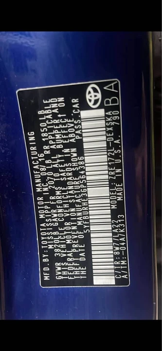 2016 Toyota Corolla 11th Gen - Image 13 of 13