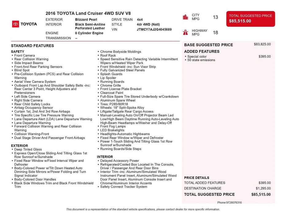 2016 Toyota J200 Land Cruiser - Image 6 of 31