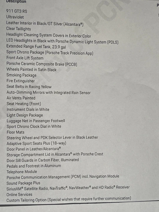 2016 Porsche 991 GT3 RS - Image 3 of 10