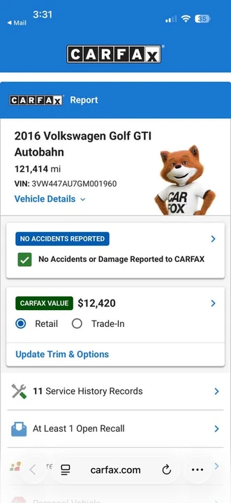 2016 Volkswagen GTI Mk7 - Image 11 of 12
