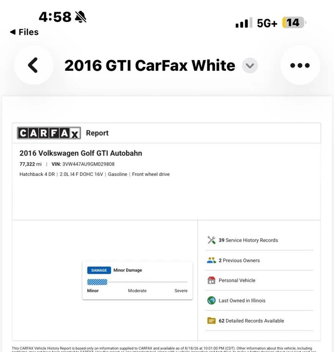 2016 Volkswagen GTI Mk7 - Image 17 of 20