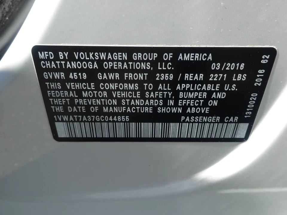 2016 Volkswagen Passat - Image 12 of 20