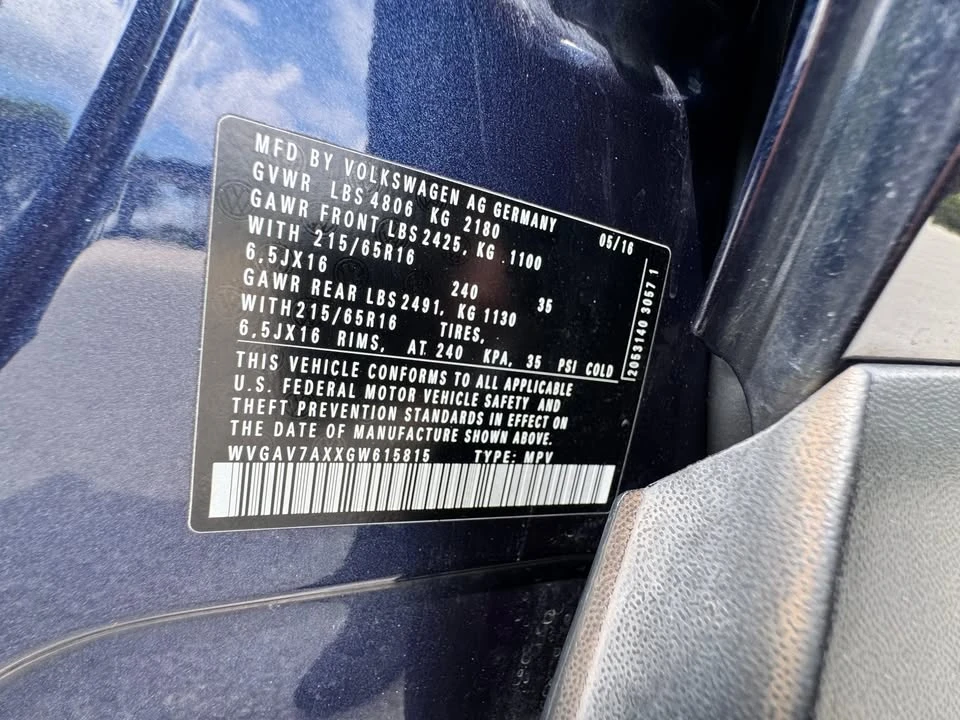 2016 Volkswagen Tiguan - Image 6 of 6