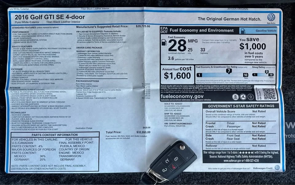 2016 Volkswagen GTI Mk7 - Image 20 of 20