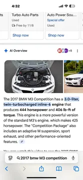BMW M3 Competition Engine