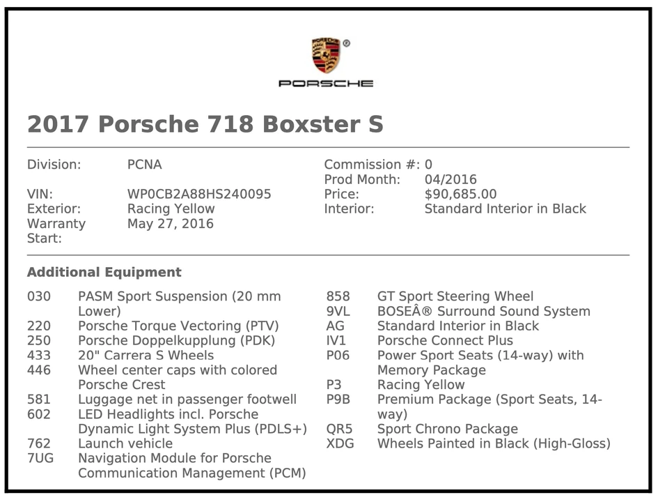2017 Porsche 718 Boxster S - Image 2 of 30