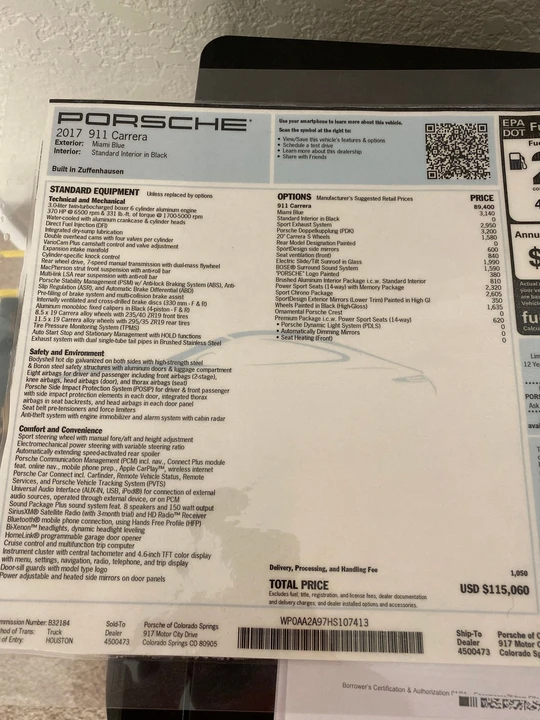 2017 Porsche 911 - Image 7 of 13