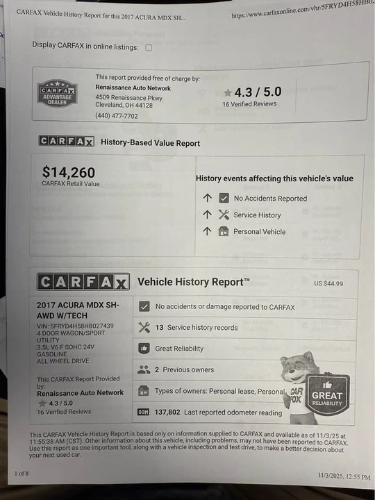 2017 Acura MDX 3rd Gen - Image 19 of 19