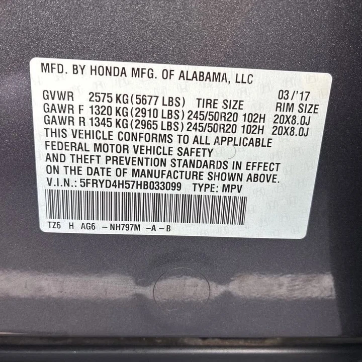 2017 Acura MDX 3rd Gen - Image 20 of 20