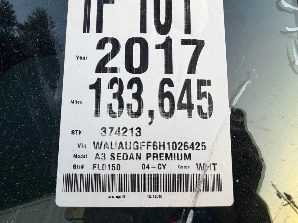 2017 Audi 8V A3 - Image 12 of 13