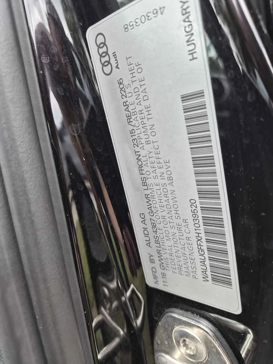 2017 Audi 8V A3 - Image 9 of 14