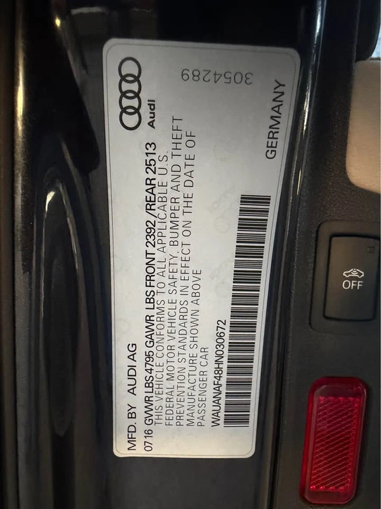 2017 Audi B9 A4 - Image 19 of 20
