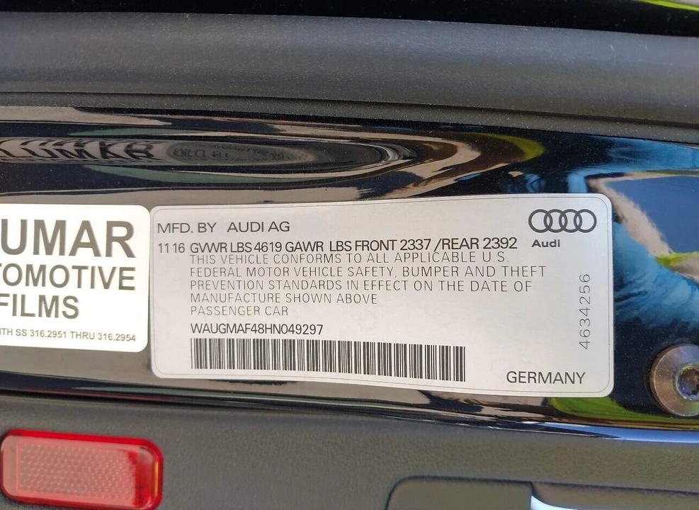 2017 Audi B9 A4 - Image 9 of 9