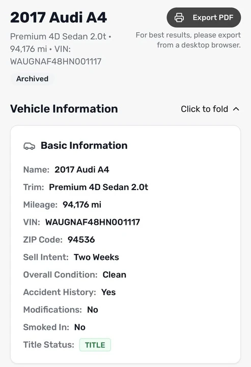 2017 Audi B9 A4 - Image 3 of 11